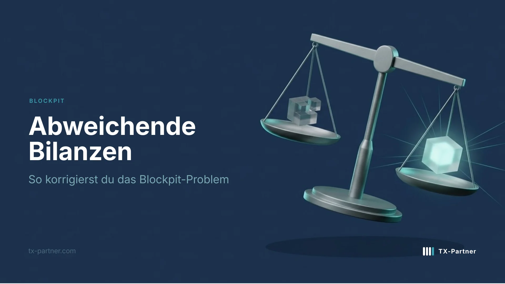 Blockpit Bilanz-Abweichung lösen