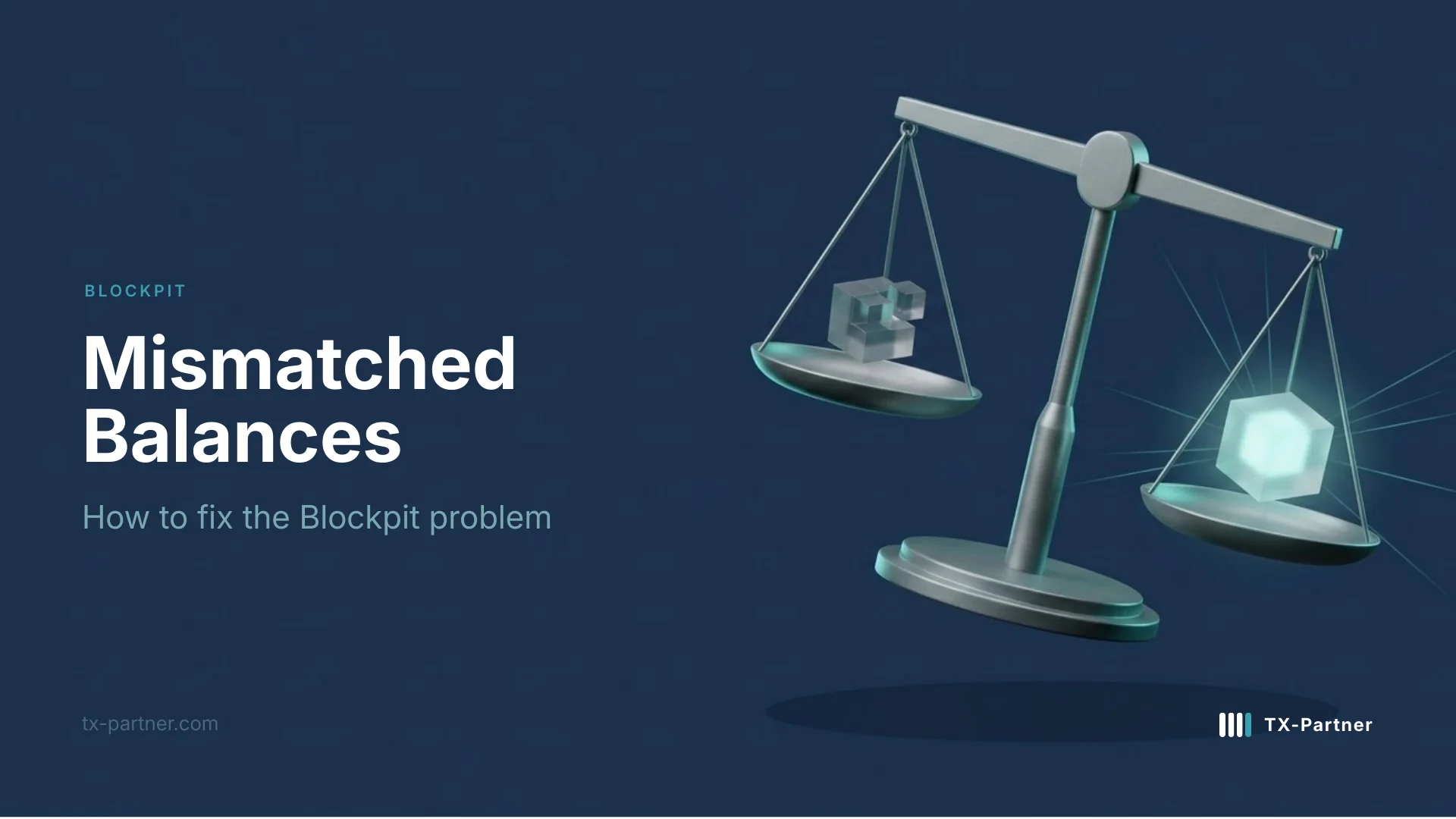 Solve Blockpit balance mismatch