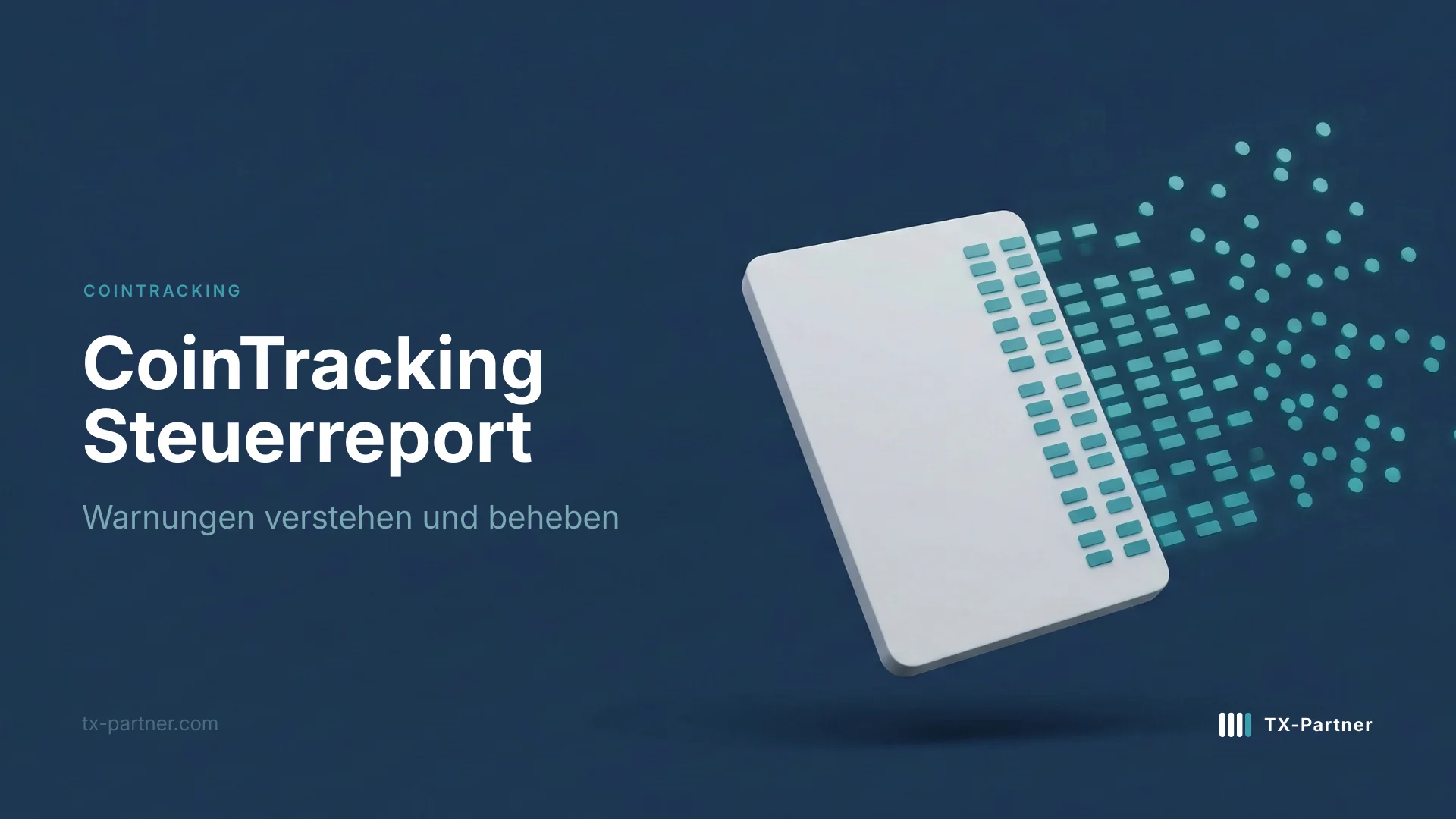 CoinTracking Steuerreport-Warnungen beheben