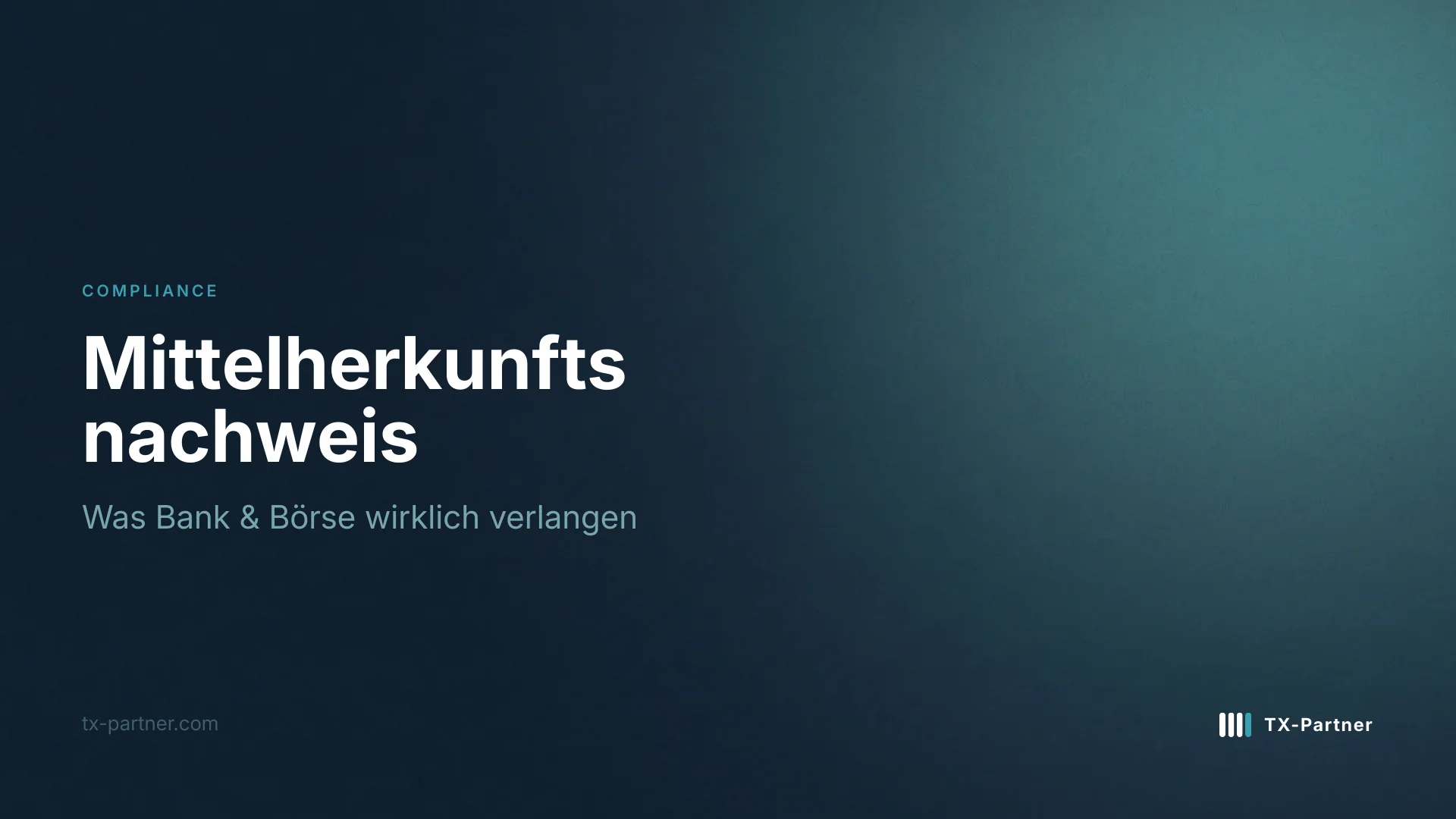 Mittelherkunftsnachweis